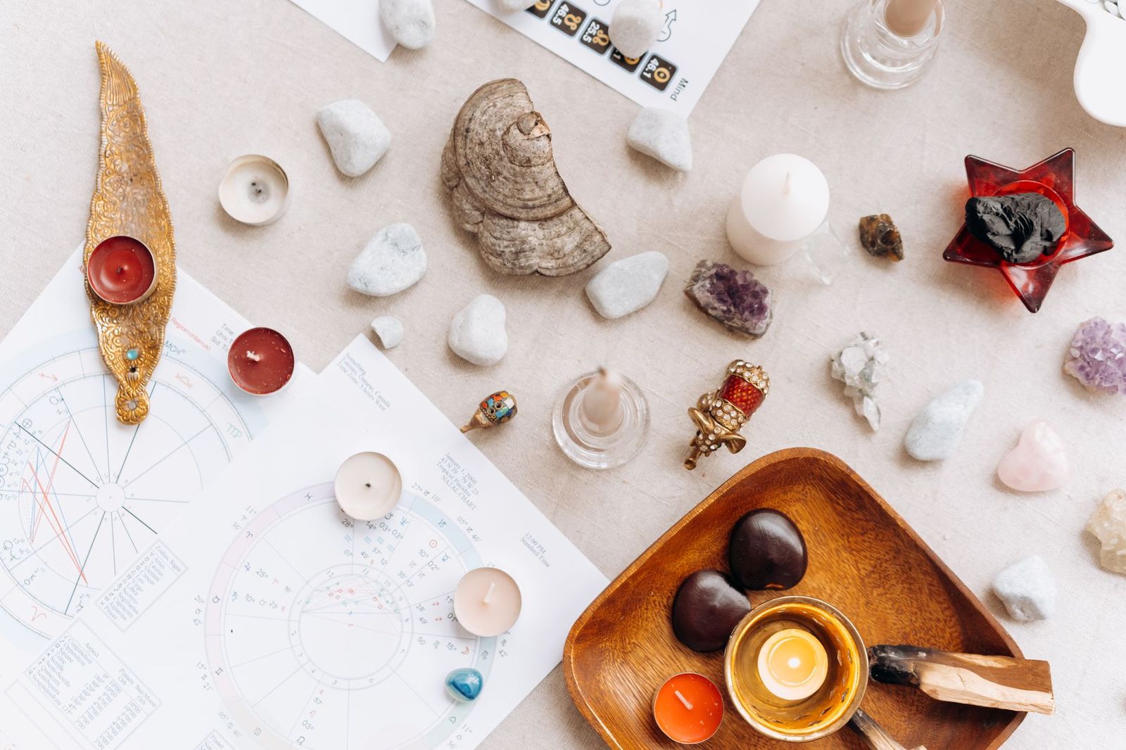 What do crystals represent in astral travel?